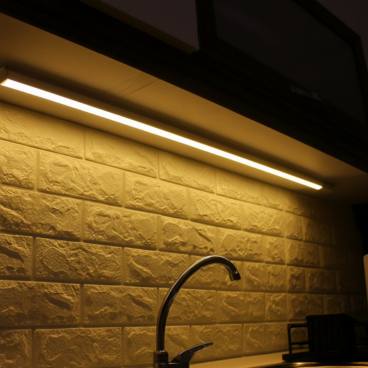 Mutfak Dolabı Tezgah Üstü LED Işık – Gün Işığı – Aç/Kapa Düğmeli – Tak Çalıştır