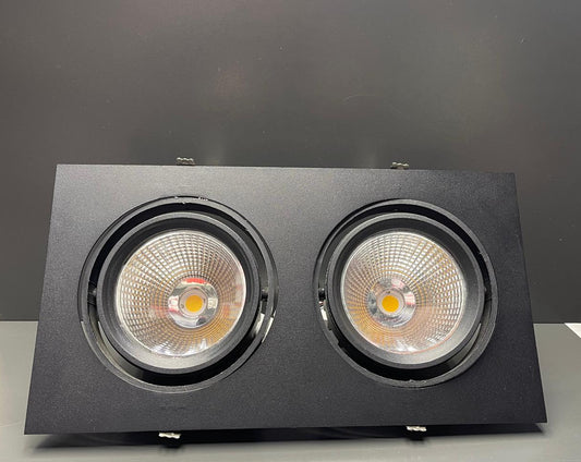 80W Çiftli Tavan Gömme LED Spot | Samsung LED + Lifud Flicker-Free